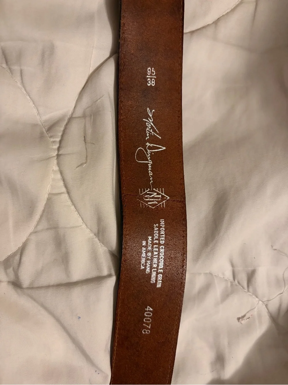 Martin Dingman Brown Leather Men’s Belt